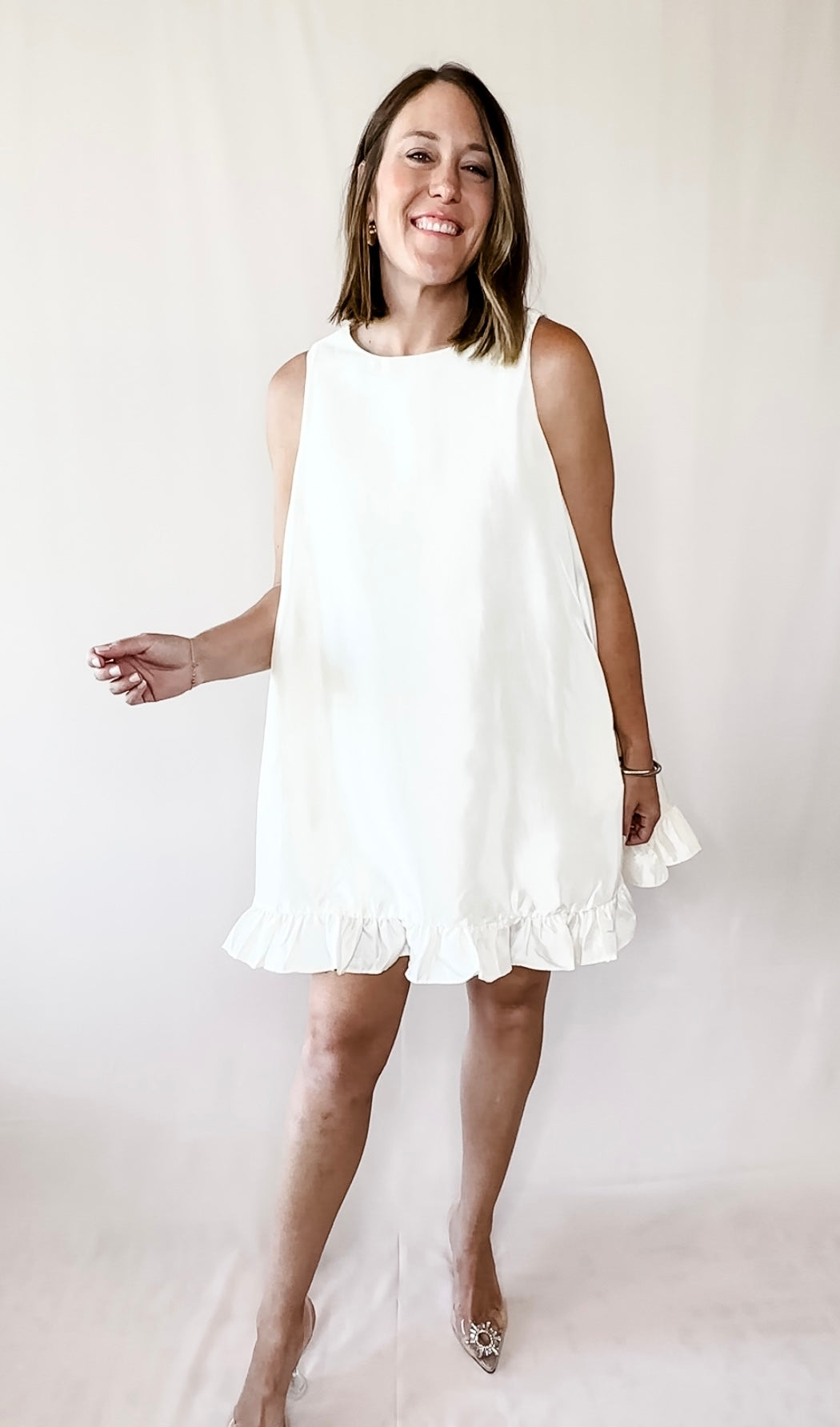 Take A Spin Taffeta Mini Dress
