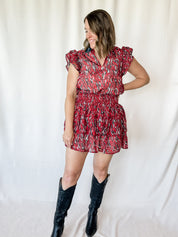 Marley Tiger Tail Skirt - Maroon