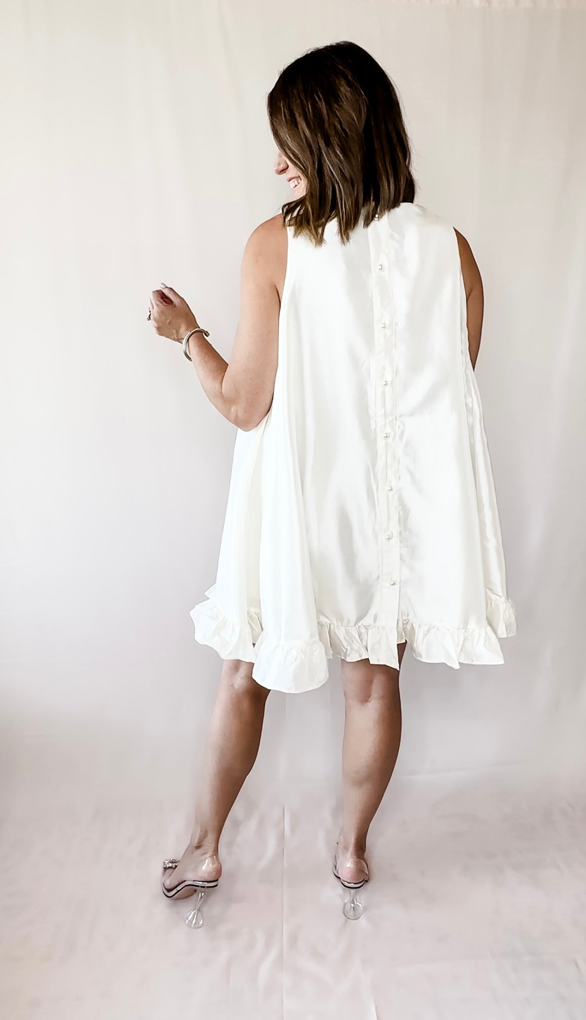 Take A Spin Taffeta Mini Dress
