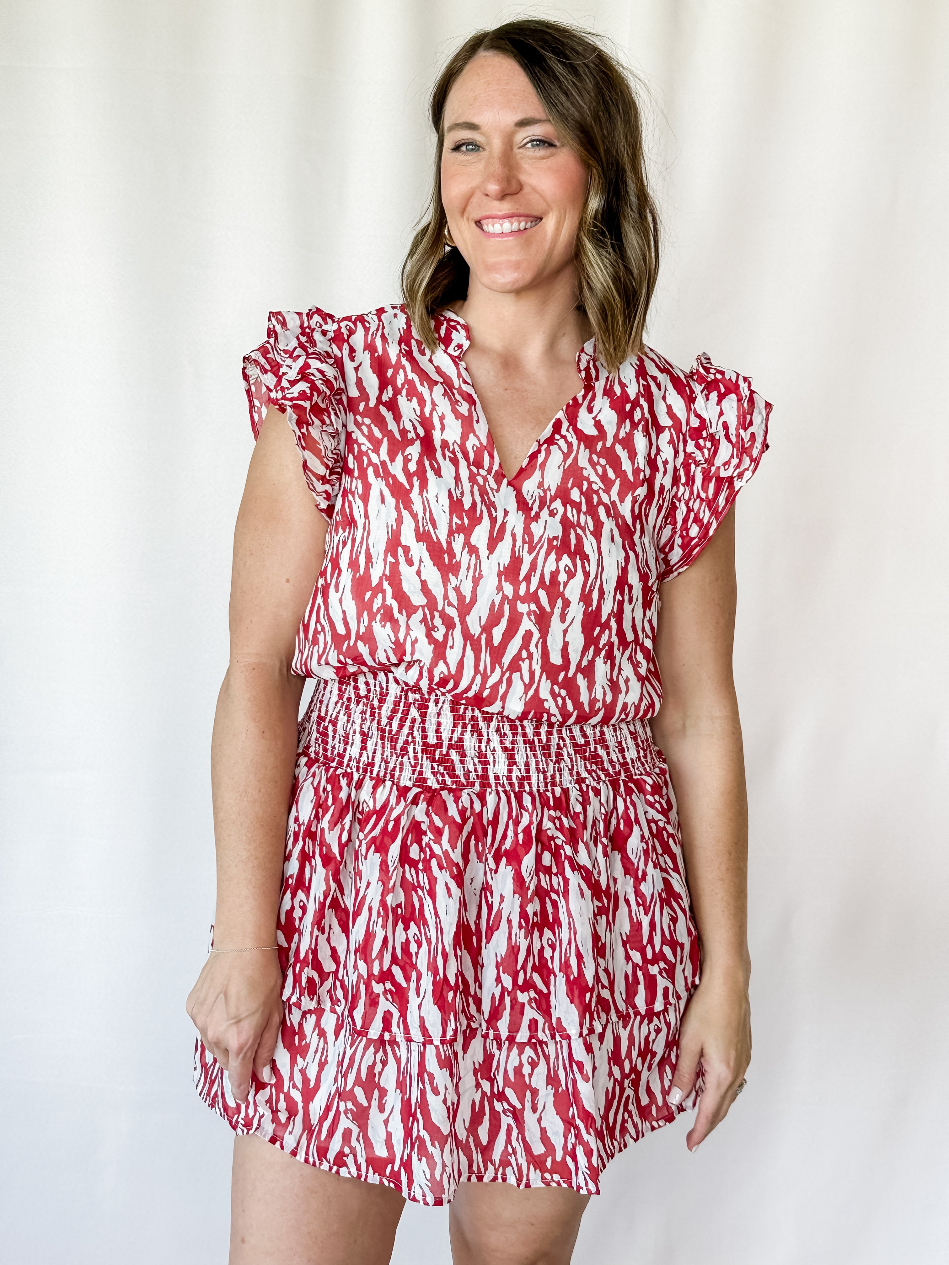 Marley Tiger Tail Skirt - Red