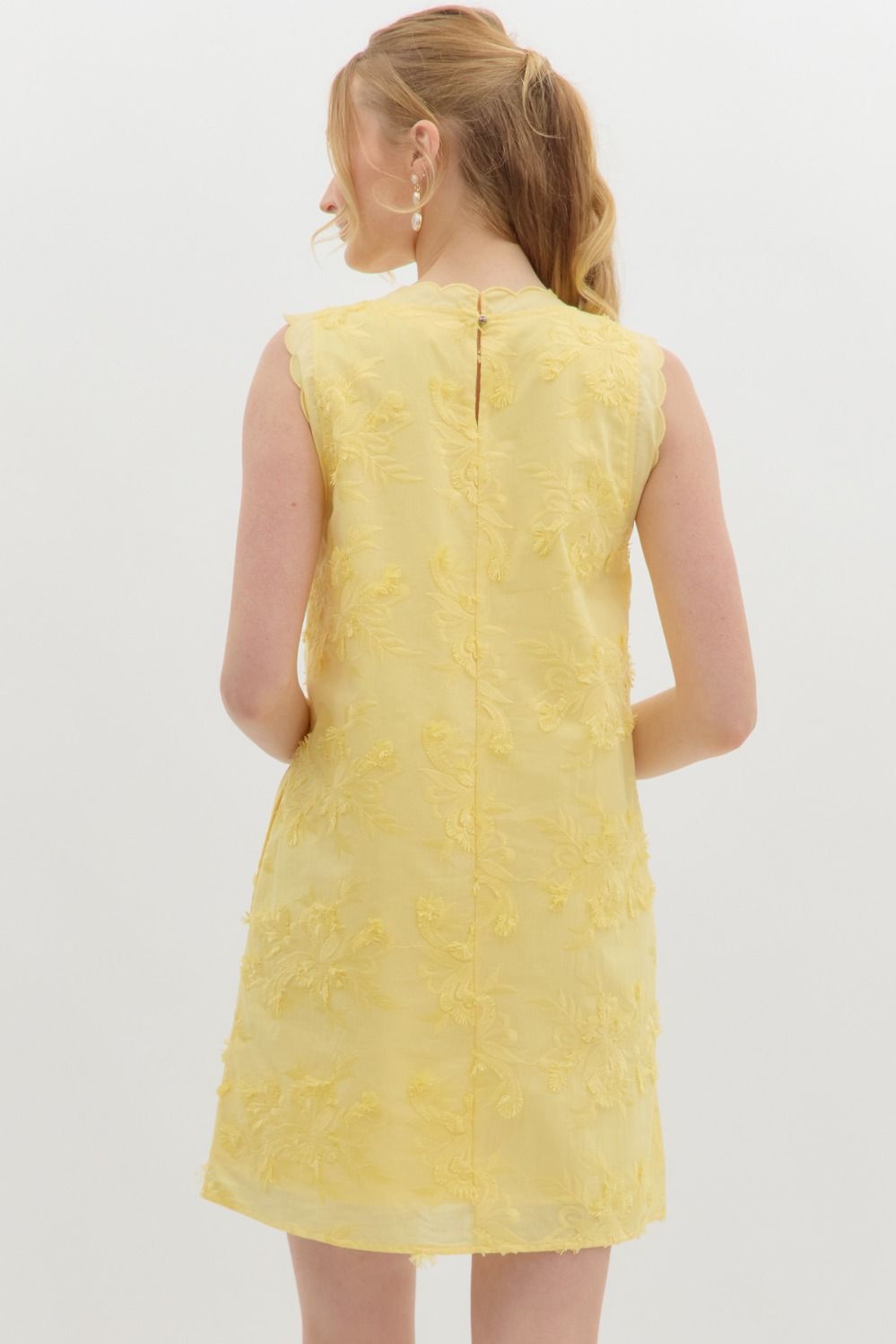 Lemon Floral Mini Dress
