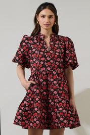 Jacey Babydoll Eyelet Mini Dress