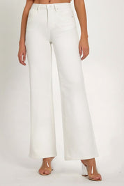 Risen Jeans Tummy Control White Denim