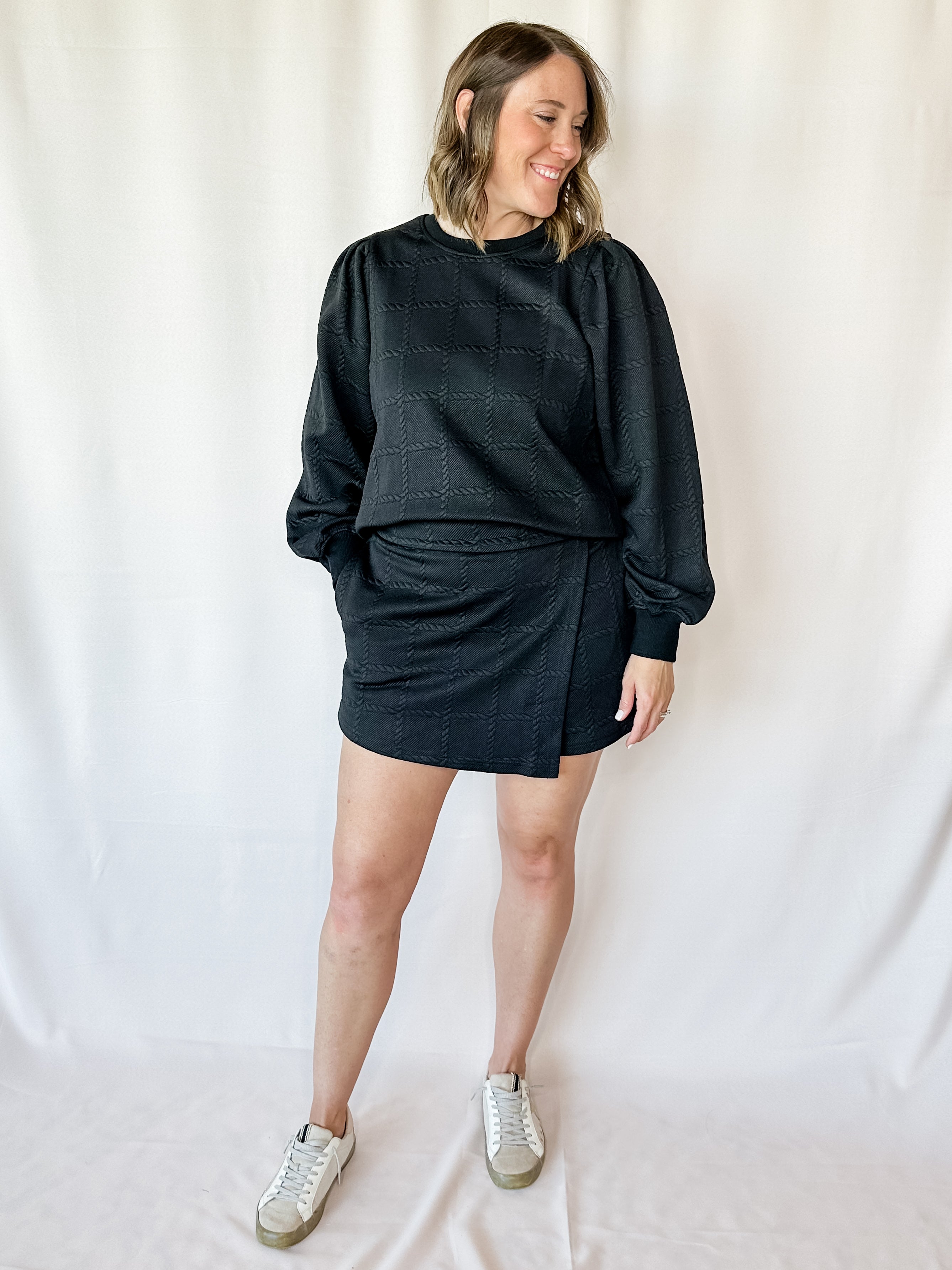 Baker Sweater Puff Sleeve Top