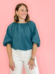 The Jade Puff Sleeve Top