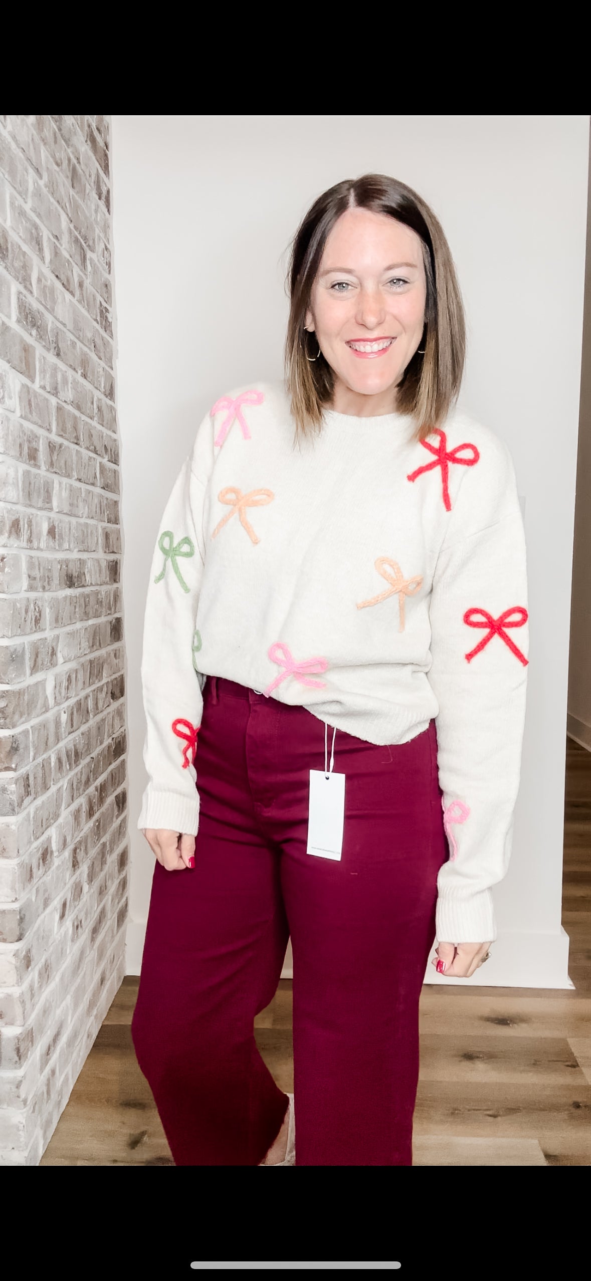 Bow Patch Sweater