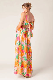 Spring Printed Woven Maxi