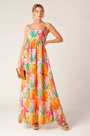 Spring Printed Woven Maxi